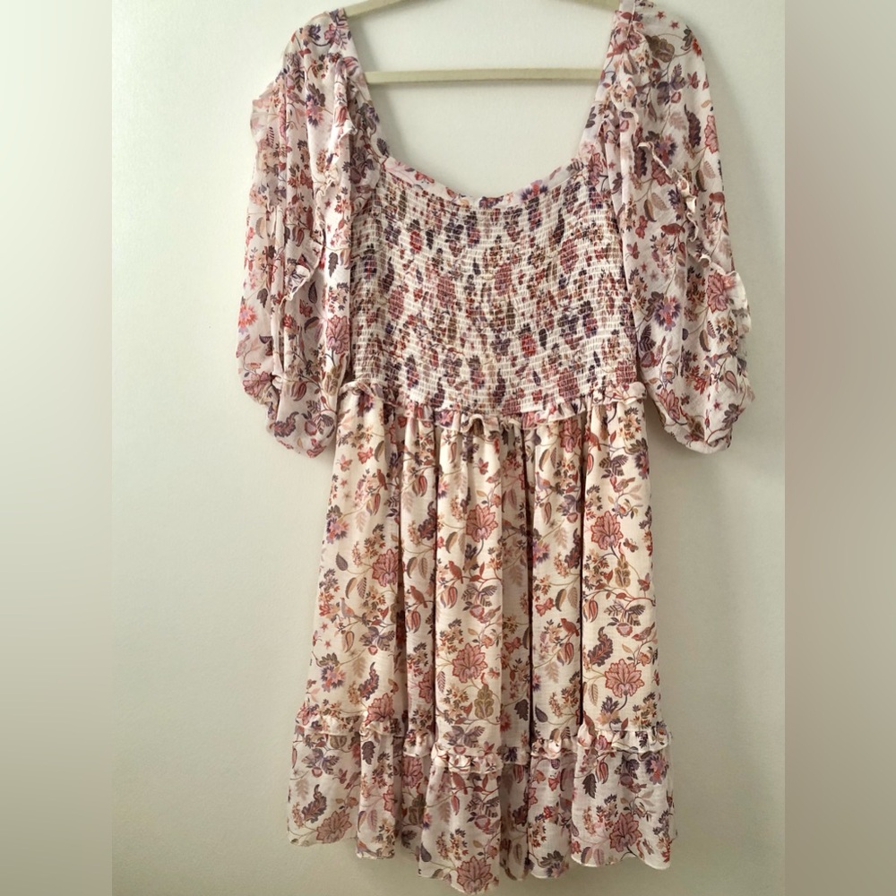 Secret Mission by Supernatural Greenport Dress Pink Floral Size M Eco Friendly - Picture 6 of 7